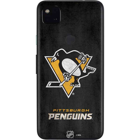 NHL Pittsburgh Penguins Distressed Google Pixel 4a Skin
